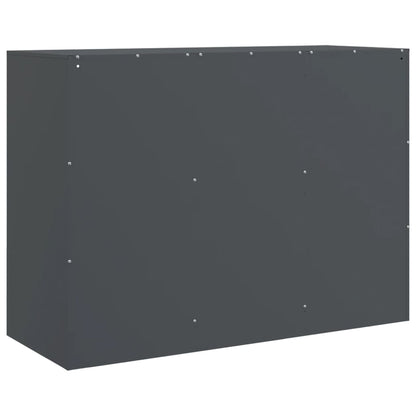 Credenza Antracite 99x39x73 cm in Acciaio - homemem39