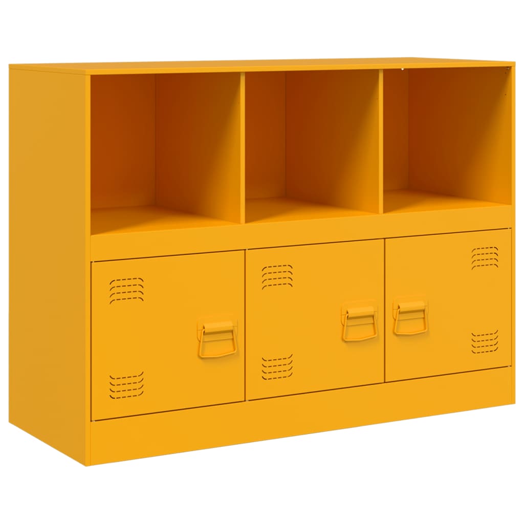 Mustard Yellow Sideboard 99x39x73 cm in Steel