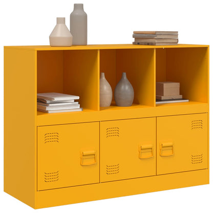 Mustard Yellow Sideboard 99x39x73 cm in Steel