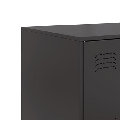 Black Sideboard 99x39x73 cm in Steel