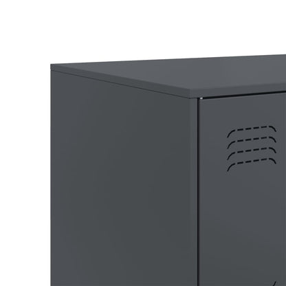 Anthracite Sideboard 99x39x73 cm in Steel