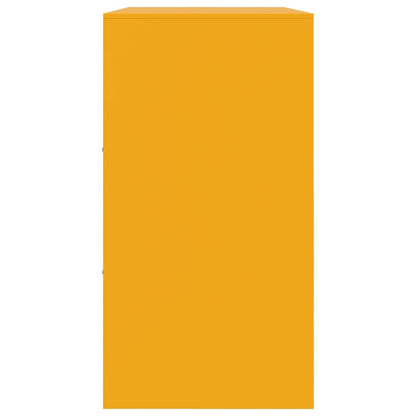 Credenza Giallo Senape 99x39x73 cm in Acciaio - homemem39