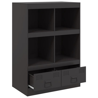 Credenza Nera 67x39x95 cm in Acciaio