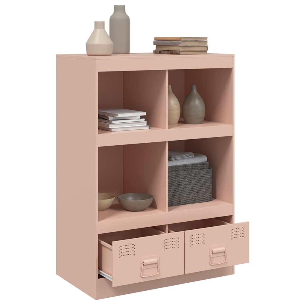 Credenza Rosa 67x39x95 cm in Acciaio - homemem39