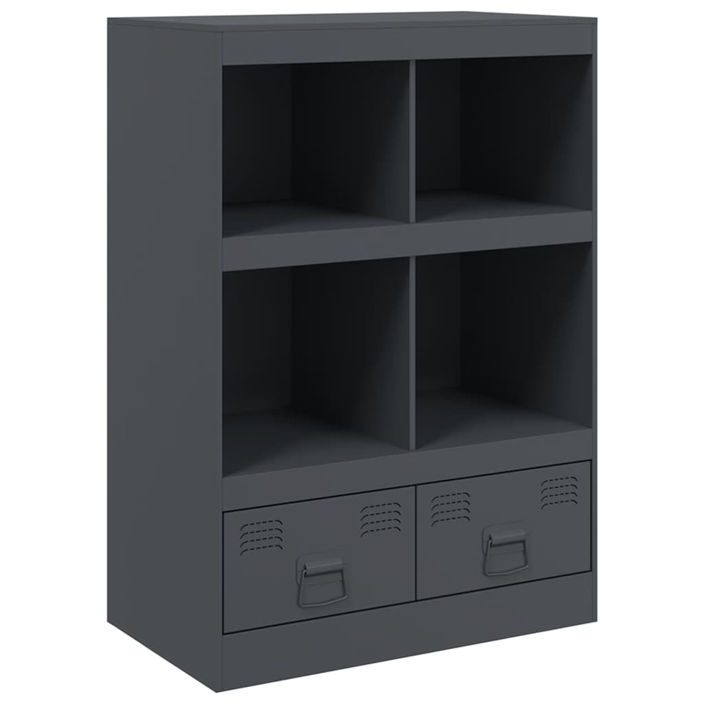 Credenza Antracite 67x39x95 cm in Acciaio