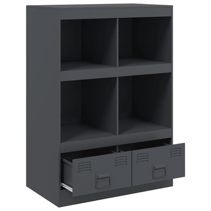 Credenza Antracite 67x39x95 cm in Acciaio