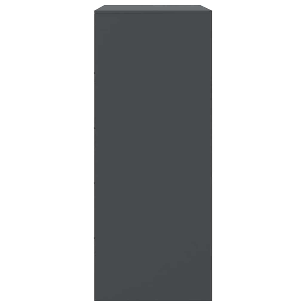 Credenza Antracite 67x39x95 cm in Acciaio - homemem39