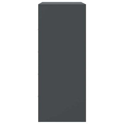 Credenza Antracite 67x39x95 cm in Acciaio - homemem39