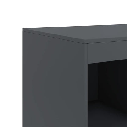 Credenza Antracite 67x39x95 cm in Acciaio
