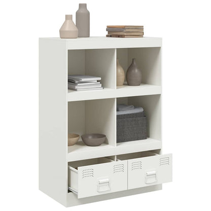Credenza Bianca 67x39x95 cm in Acciaio