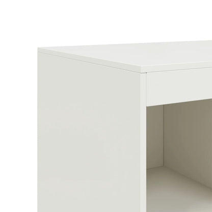 Credenza Bianca 67x39x95 cm in Acciaio