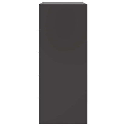 Credenza Nera 67x39x95 cm in Acciaio