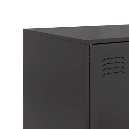 Black Sideboard 67x39x95 cm in Steel