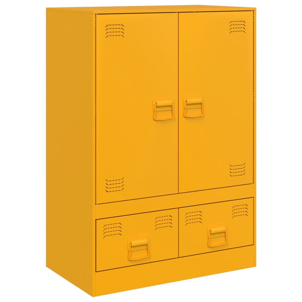 Mustard Yellow Sideboard 67x39x95 cm in Steel