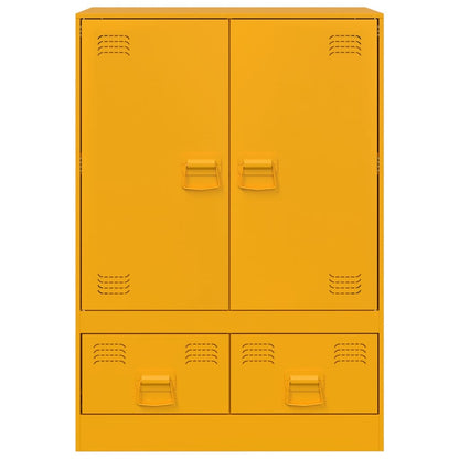 Mustard Yellow Sideboard 67x39x95 cm in Steel