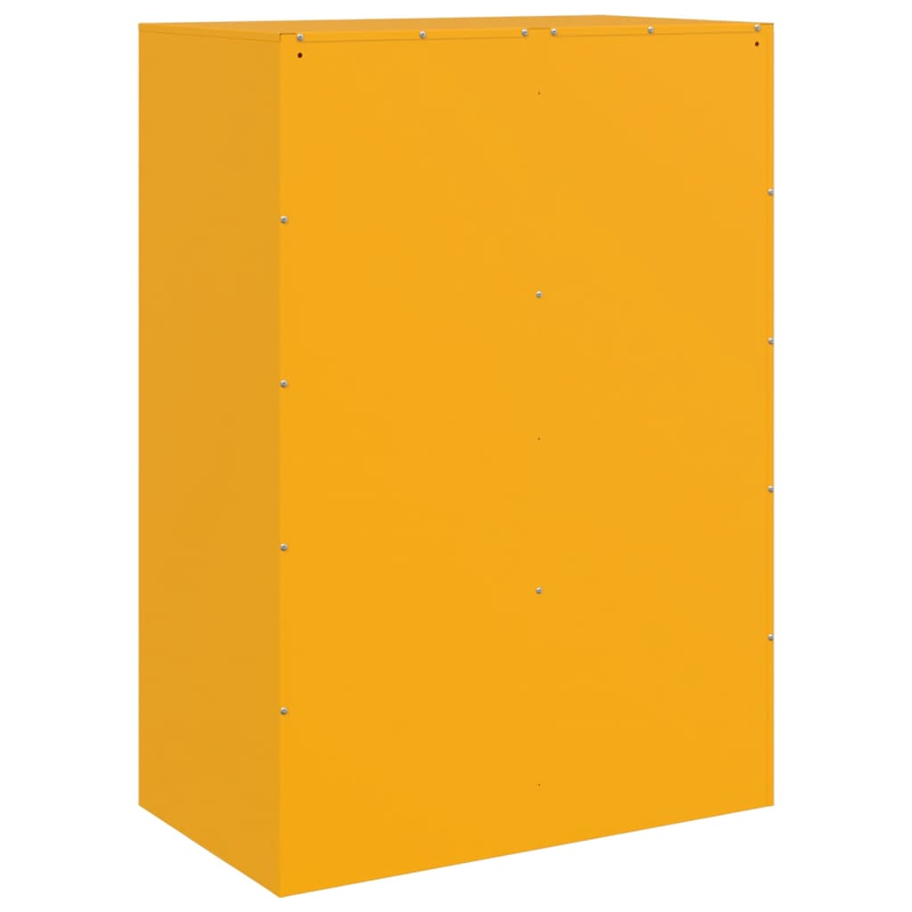 Mustard Yellow Sideboard 67x39x95 cm in Steel