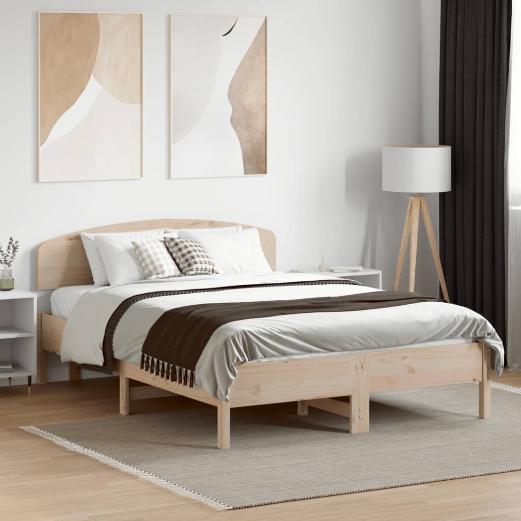 Testiera 120 cm in Legno Massello di Pino - homemem39