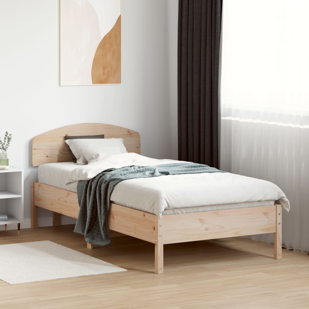 Testiera 90 cm in Legno Massello di Pino - homemem39