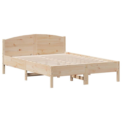 Letto senza Materasso 135x190 cm in Legno Massello di Pino - homemem39