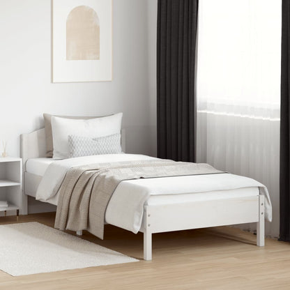 Letto senza Materasso Bianco 90x200 cm Legno Massello di Pino - homemem39