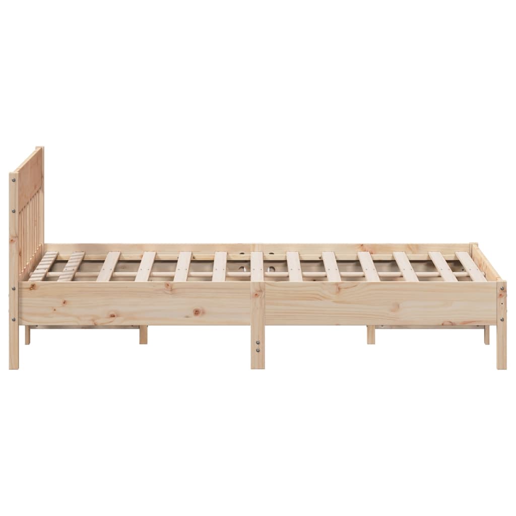 Letto senza Materasso 150x200 cm in Legno Massello di Pino - homemem39