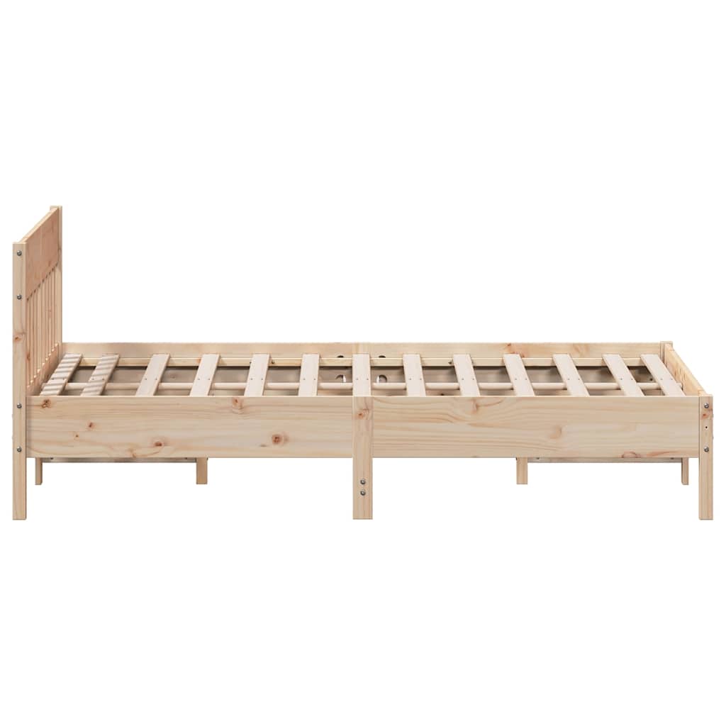 Letto senza Materasso 120x200 cm in Legno Massello di Pino | homemem39