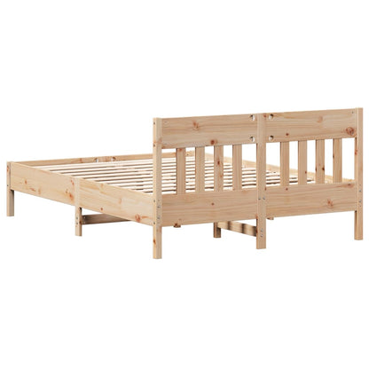 Letto senza Materasso 120x190 cm in Legno Massello di Pino | homemem39