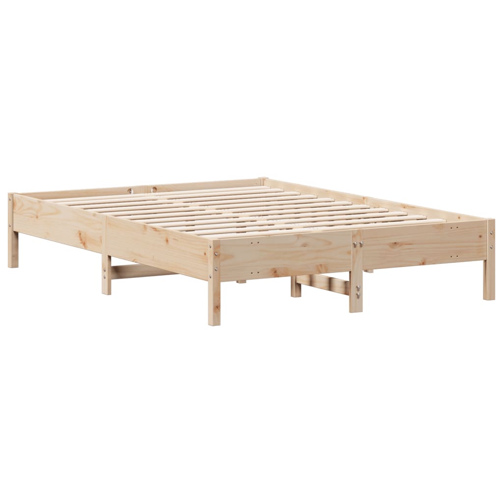Letto senza Materasso 160x200 cm in Legno Massello di Pino | homemem39