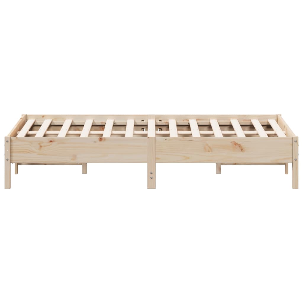 Letto senza Materasso 150x200 cm in Legno Massello di Pino - homemem39