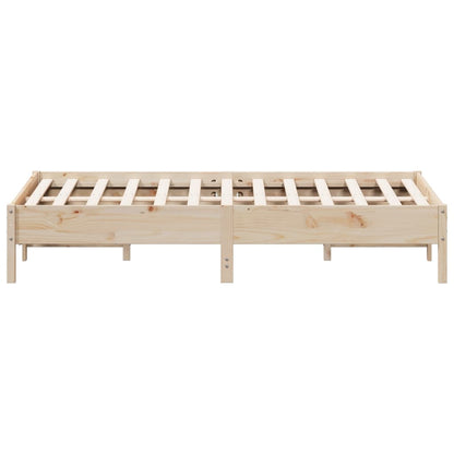 Letto senza Materasso 150x200 cm in Legno Massello di Pino - homemem39