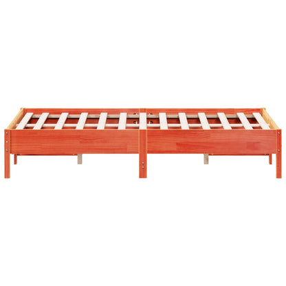 Giroletto senza Materasso Marrone Cera 140x200cm Massello Pino | homemem39