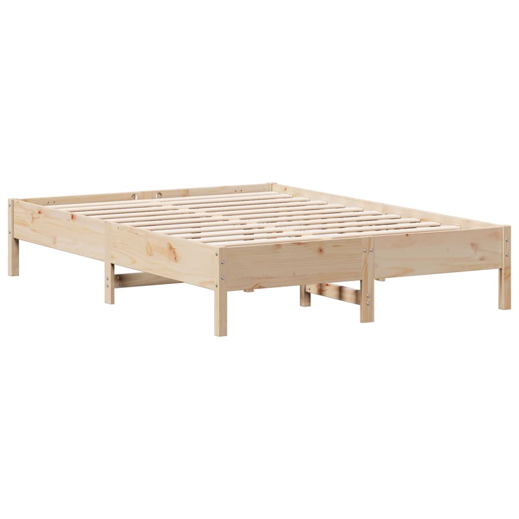 Letto senza Materasso 120x200 cm in Legno Massello di Pino | homemem39