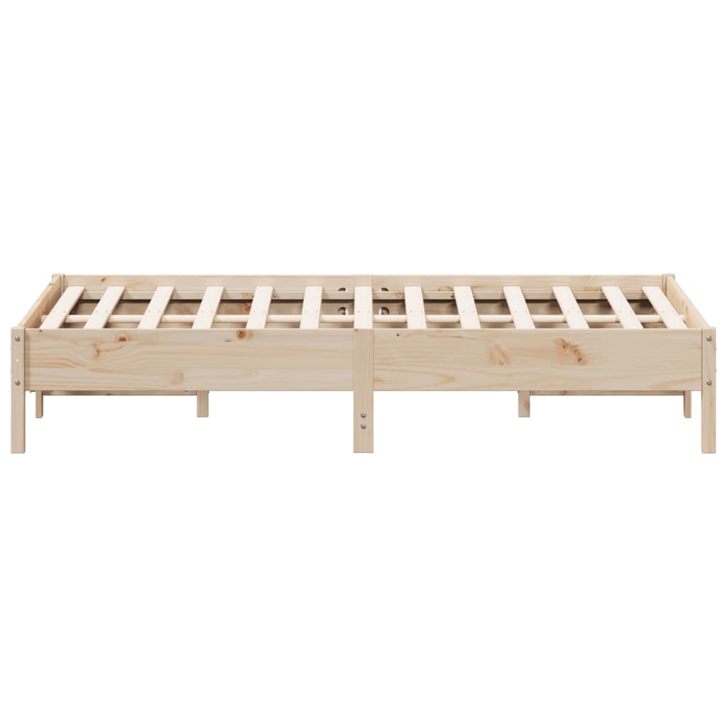 Letto senza Materasso 120x200 cm in Legno Massello di Pino - homemem39