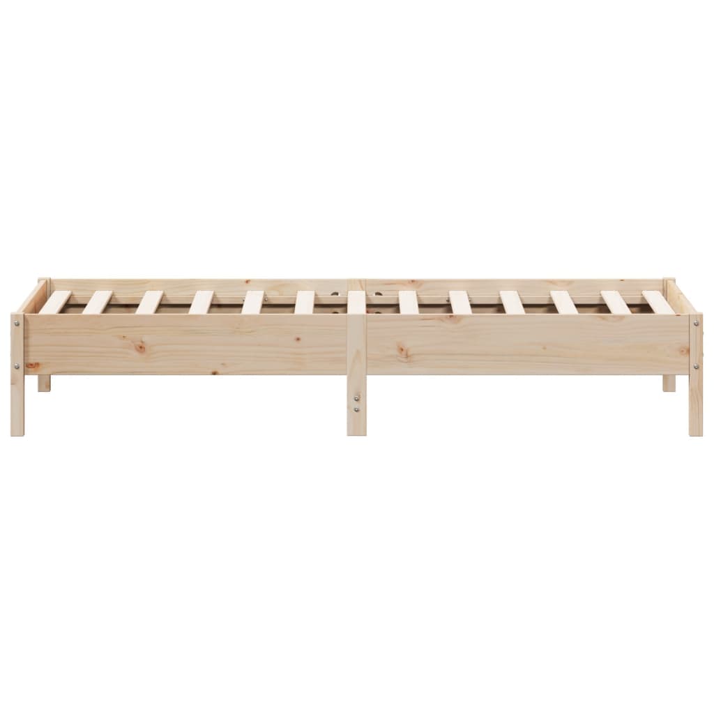 Giroletto senza Materasso 100x200 cm in Legno Massello di Pino - homemem39