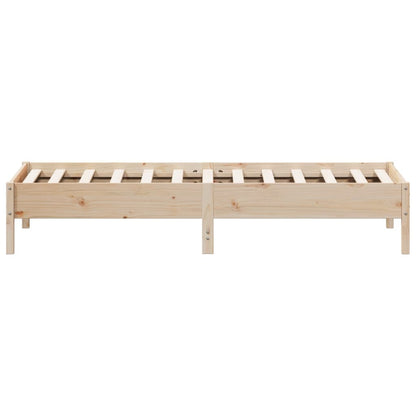 Giroletto senza Materasso 100x200 cm in Legno Massello di Pino - homemem39