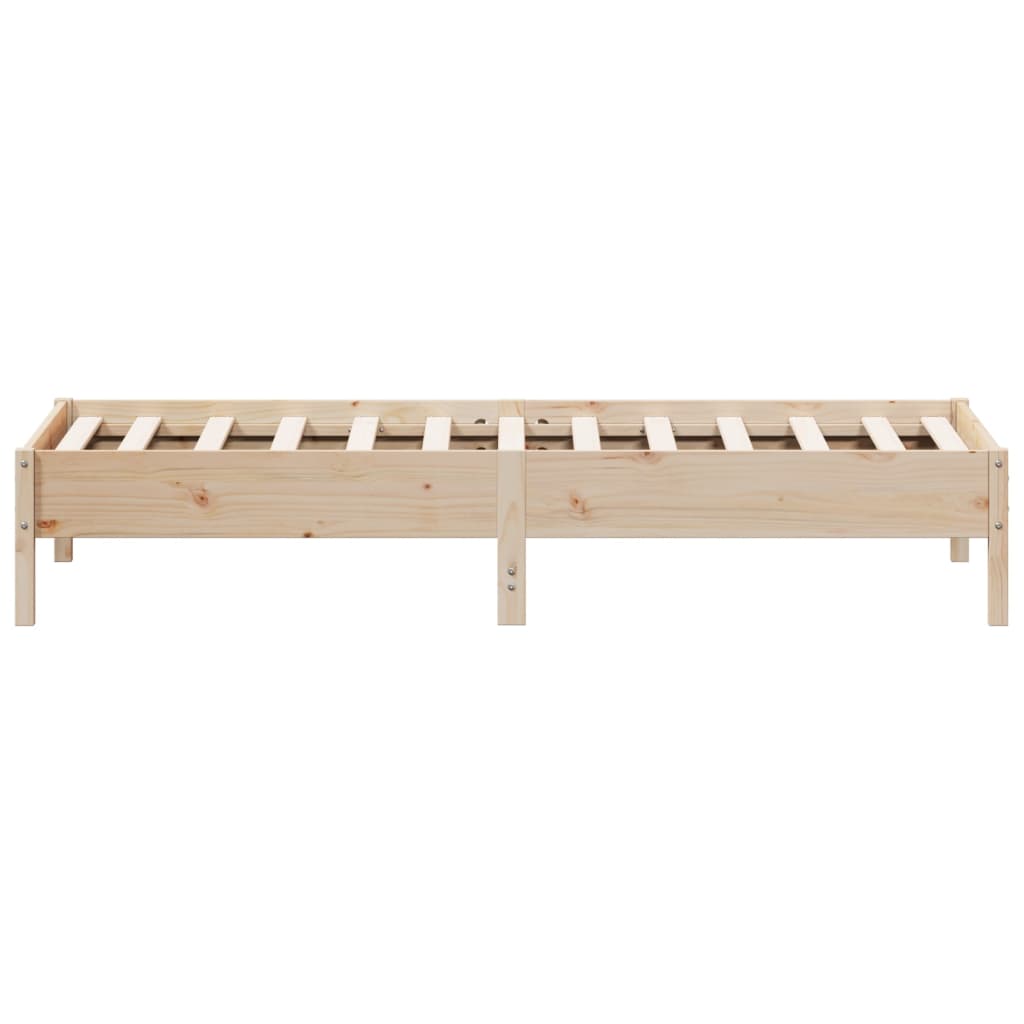 Letto senza Materasso 90x200 cm in Legno Massello di Pino - homemem39