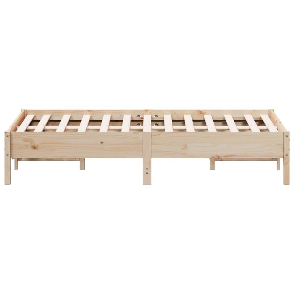 Letto senza Materasso 140x190 cm in Legno Massello di Pino | homemem39