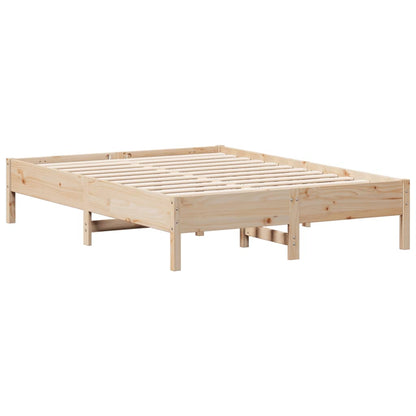 Letto senza Materasso 135x190 cm in Legno Massello di Pino | homemem39