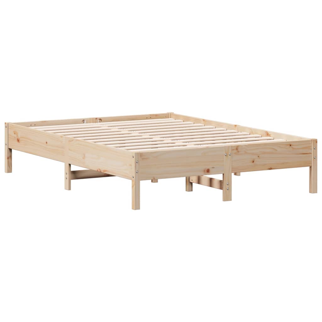 Letto senza Materasso 120x190 cm in Legno Massello di Pino | homemem39