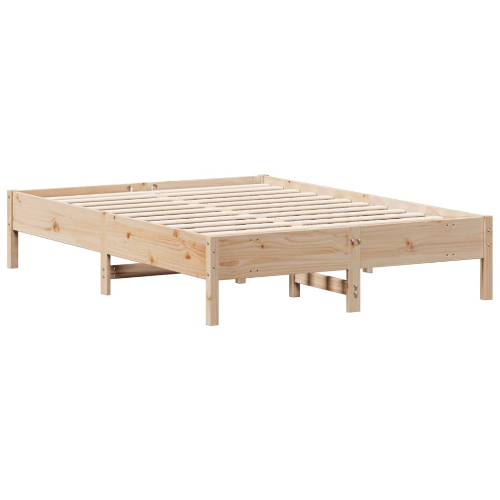 Letto senza Materasso 120x190 cm in Legno Massello di Pino - homemem39