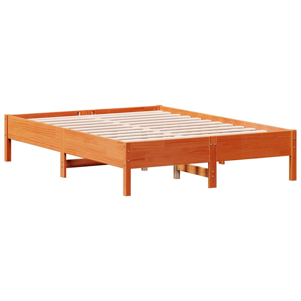 Letto senza Materasso Marrone Cera 120x190 cm in Legno di Pino | homemem39