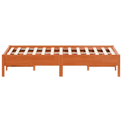 Letto senza Materasso Marrone Cera 90x190 cm in Legno di Pino | homemem39