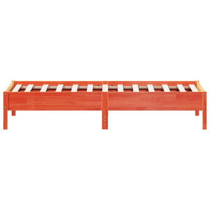 Letto senza Materasso Marrone Cera 90x190 cm in Legno di Pino - homemem39