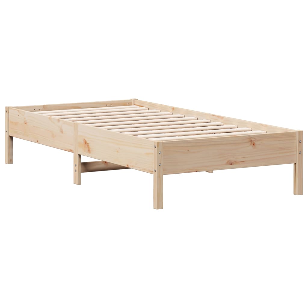 Letto senza Materasso 75x190 cm in Legno Massello Pino | homemem39