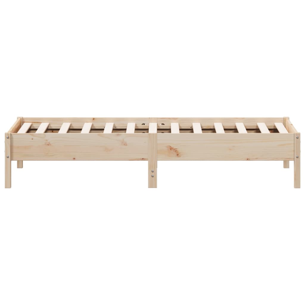 Letto senza Materasso 75x190 cm in Legno Massello Pino | homemem39
