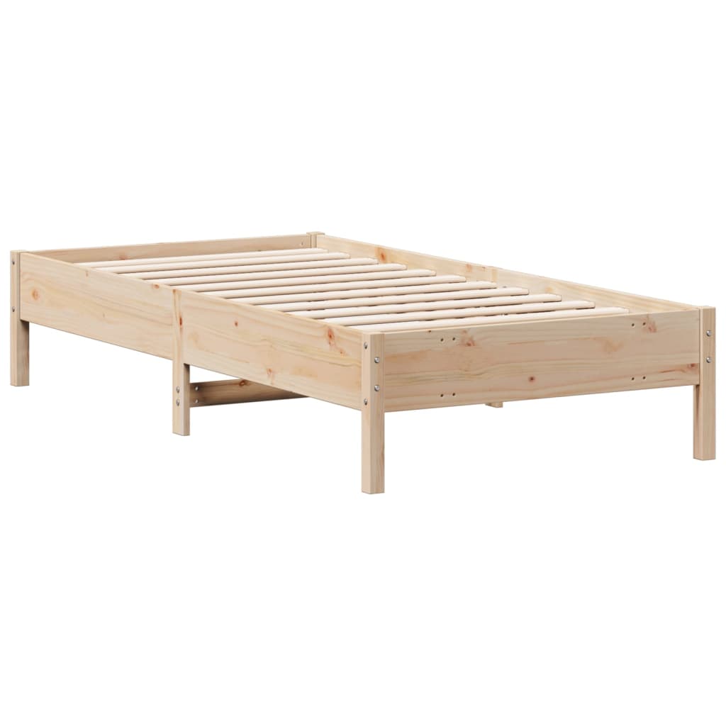 Letto senza Materasso 75x190 cm in Legno Massello Pino - homemem39