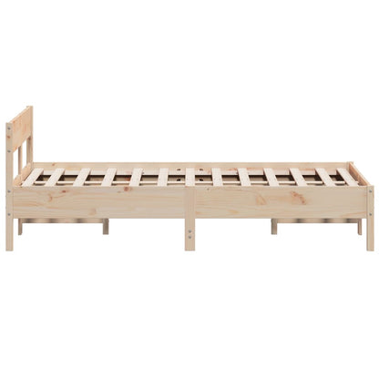 Letto senza Materasso 140x190 cm in Legno Massello di Pino | homemem39