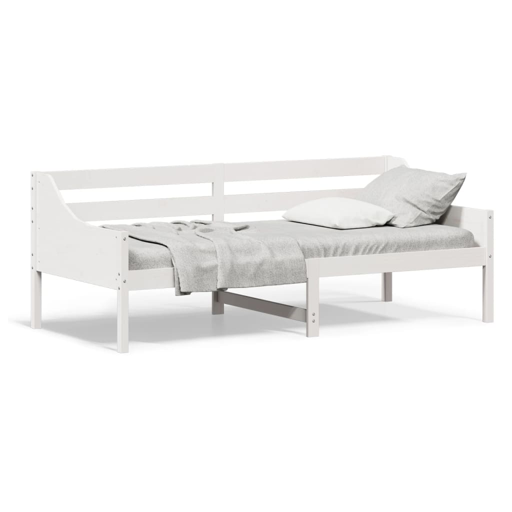 Dormeuse senza Materasso Bianca 80x200 cm Legno Massello Pino | homemem39