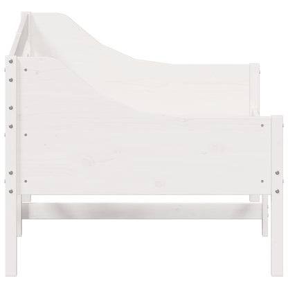 Dormeuse senza Materasso Bianca 80x200 cm Legno Massello Pino - homemem39