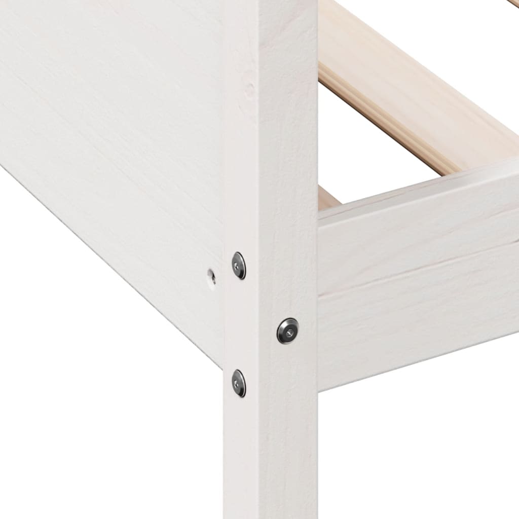 Dormeuse senza Materasso Bianca 80x200 cm Legno Massello Pino | homemem39